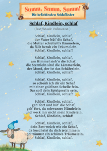 Liedtext zum 3Berlin Song Schlaf, Kindlein, schlaf