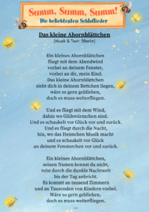 Liedtext zum 3Berlin Song Das kleine Ahornblättchen