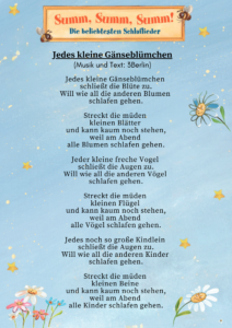 Liedtext zum 3Berlin Song Jedes kleine Gänseblümchen