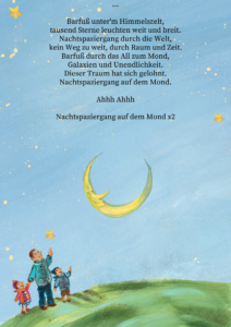 Fortsetzung des Liedtextes zum 3Berlin Song Nachtspaziergang auf dem Mond