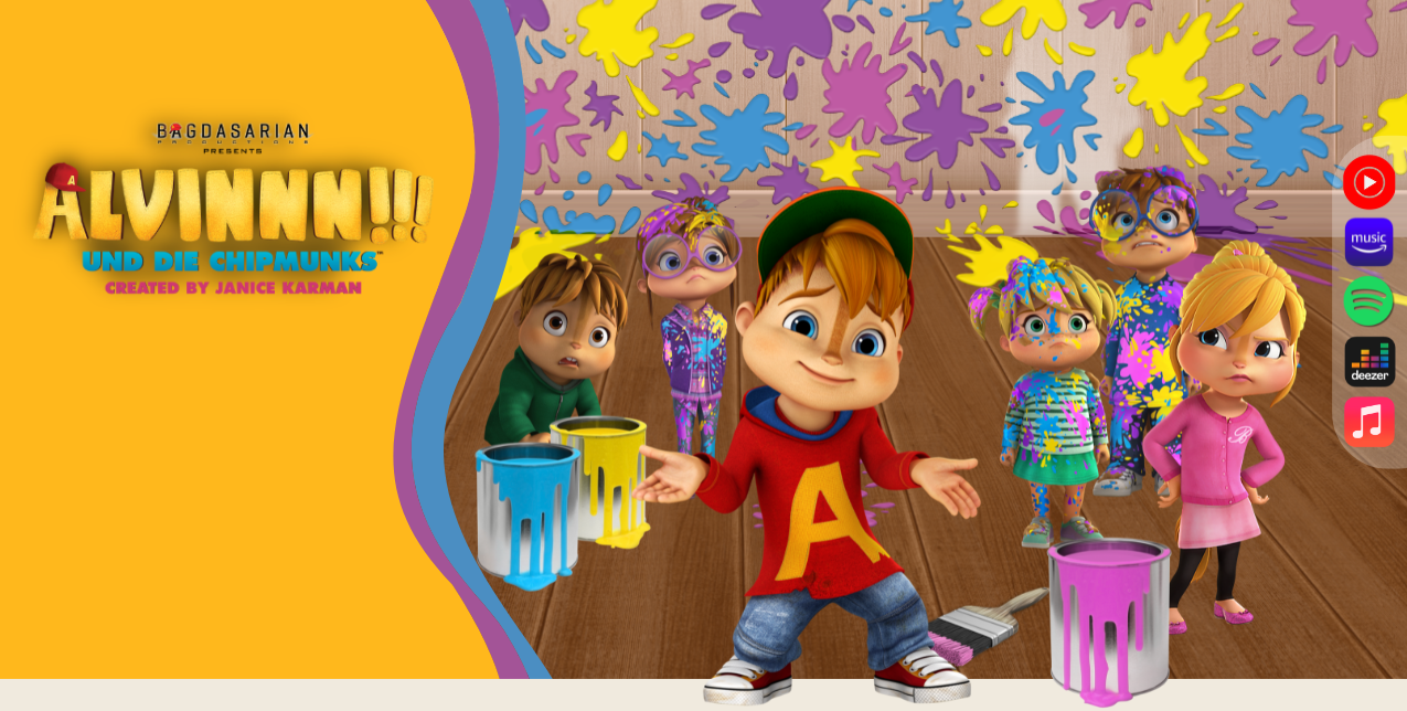 Alvin und die Chipmunks Neue Folgen Banner