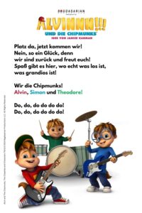 Alvin und die Chipmunks Songtext