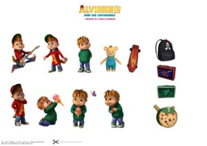 Alvinnn!!! und die Chipmunks zum Ausschneiden